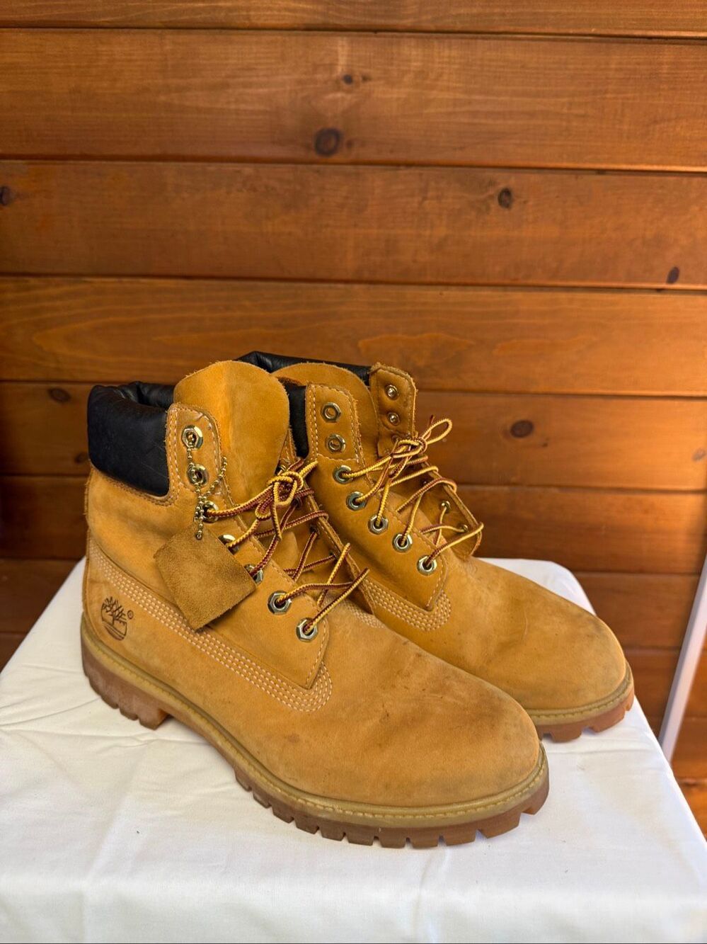 Timberland Mens Premium 6-Inch Waterproof Boots Sz 8